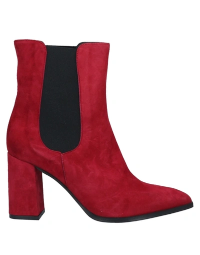 Marcel Martillo Ankle Boots In Red