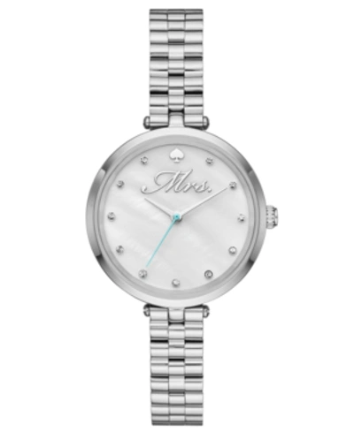 Kate Spade Holland Multifunctional Bracelet Watch, 34mm In Silver