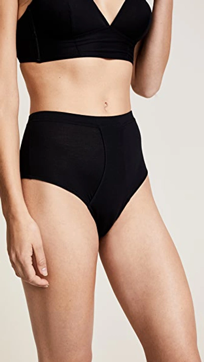 Kiki De Montparnasse Intime High-waist Brief Panty In Black