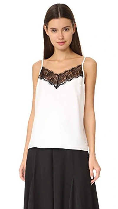 Jenni Kayne Lace Camisole In Ivory/black