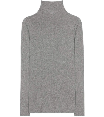 Velvet Talisia Turtleneck Top In Grey