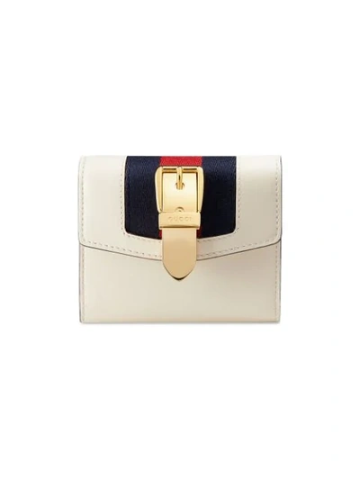 Gucci Sylvie Off White Leather Wallet