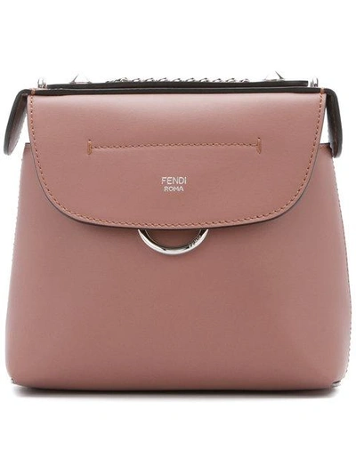 Fendi Back To School Leather Backpack In Rose