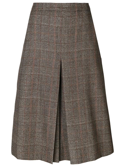 Veronique Branquinho Tweed Pleat Skirt