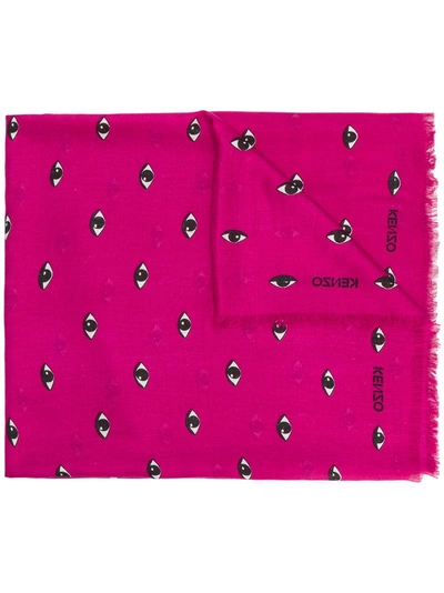 Kenzo Eye Print Scarf