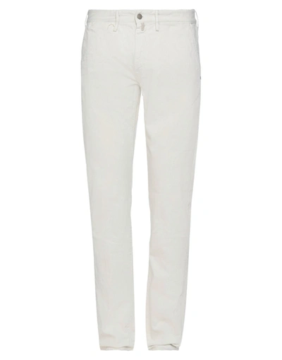 Incotex Slim-cut Cotton Trousers In White
