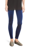 Commando Perfect Control Top Velvet Leggings In Sapphire