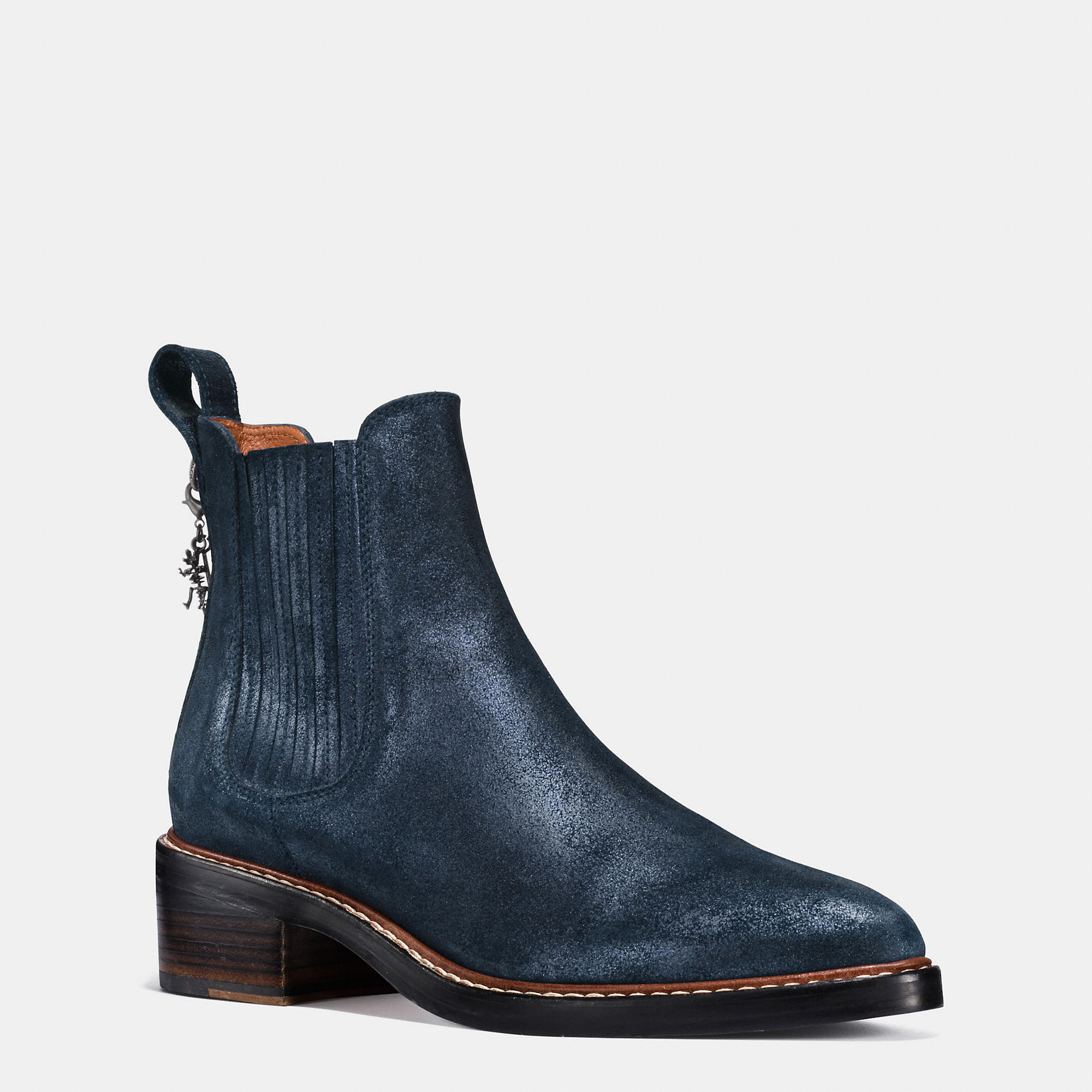 coach bowery beadchain chelsea booties