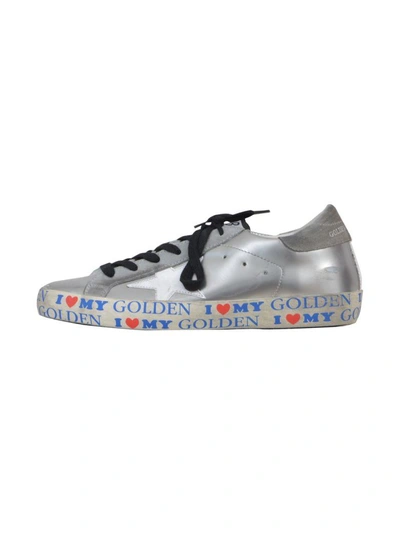Golden Goose Deluxe Brand Superstar Sneakers In Silver Com