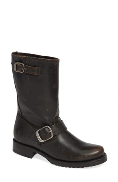 Frye 'veronica' Short Boot In Black Leather