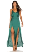 Capulet X Revolve Gina Plunging Maxi Dress In Green