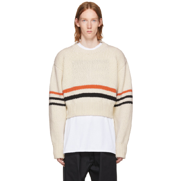 raf simons striped sweater
