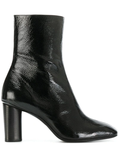 Barbara Bui Front Seam Ankle Boots In Black