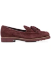 Tod's Tasselled Loafers - Red