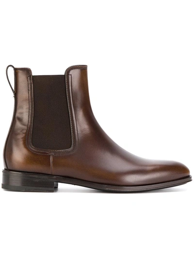 Ferragamo Salvatore  Chelsea Boots - Brown