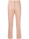 Jil Sander Cropped Tailored Trousers In Pink