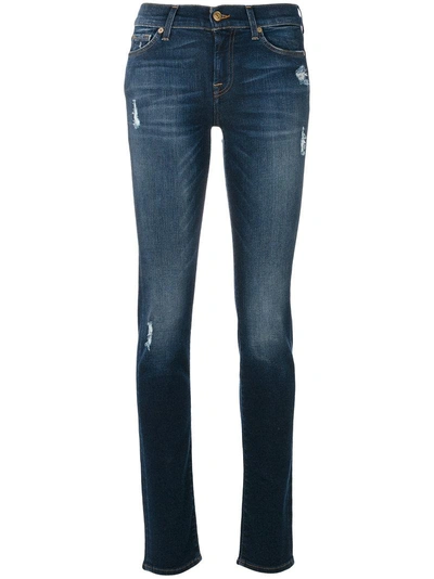 7 For All Mankind Roxanne Jeans In Blue