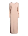 Soallure Midi Dresses In Beige