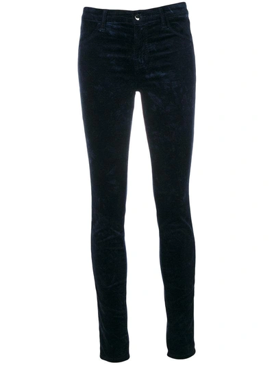 J Brand Crystal Skinny Jeans - Blue