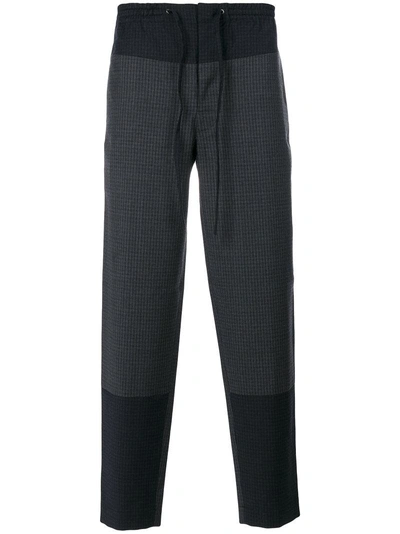 Cedric Charlier Embroidered Casual Trousers In Grey