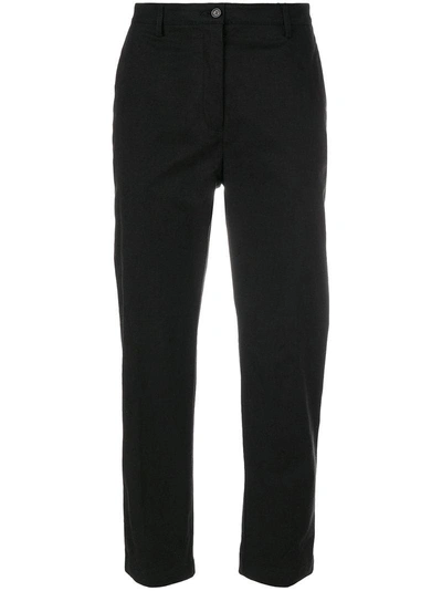Kenzo Straight Tailored Trousers In Black