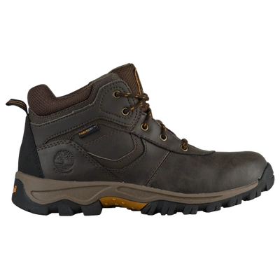 Timberland Little Kids' Mt. Maddsen Waterproof Hiking Boots In Dark Brown