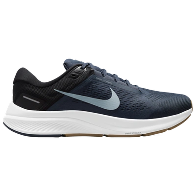 Nike Men's Air Zoom Structure 24 Running Shoes In Thunder Blue/black/dark Obsidian/wolf Grey