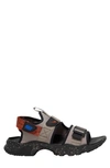 Nike Canyon Sandal In Moon Fossil/ Blue/ Orange