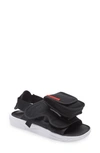 Jordan Ls Slide Sandal In Black/ Univ Red