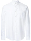 Sunspel Patch-pocket Button-down Collar Cotton Shirt In White