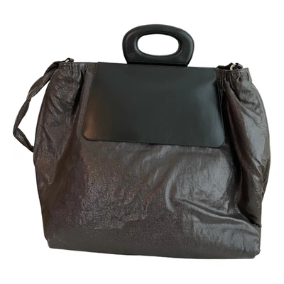 Pre-owned Lemaire Cloth Tote In Black