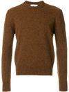 Ami Alexandre Mattiussi Tobacco Wool Jumper