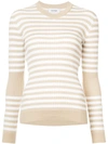 Courrèges Striped Knitted Top