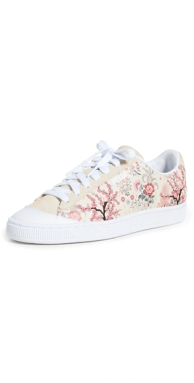 Puma X Liberty Basket Low Top Sneaker In Birch