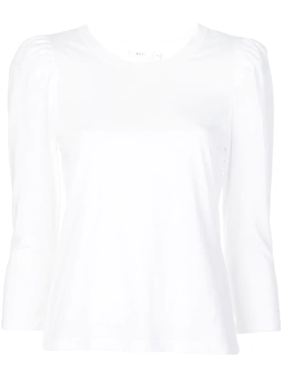 A.l.c Karlie Puff Sleeve T-shirt In White
