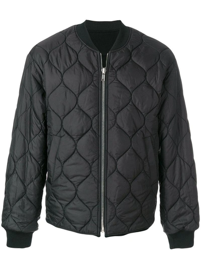 Juunj Embroidered Back Padded Jacket In Black