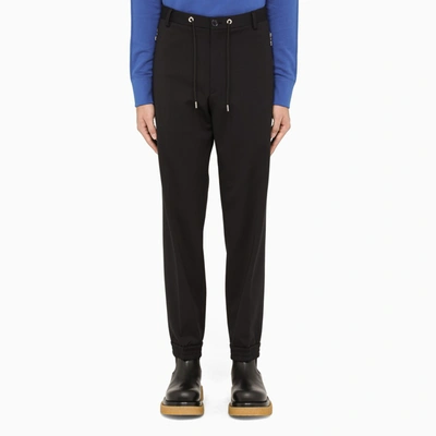 Moncler Black Jogging Trousers With Drawstring