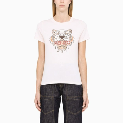 Kenzo Light Pink T-shirt With Print