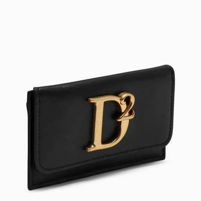 Dsquared2 Black Logo-plaque Credit Card Holder