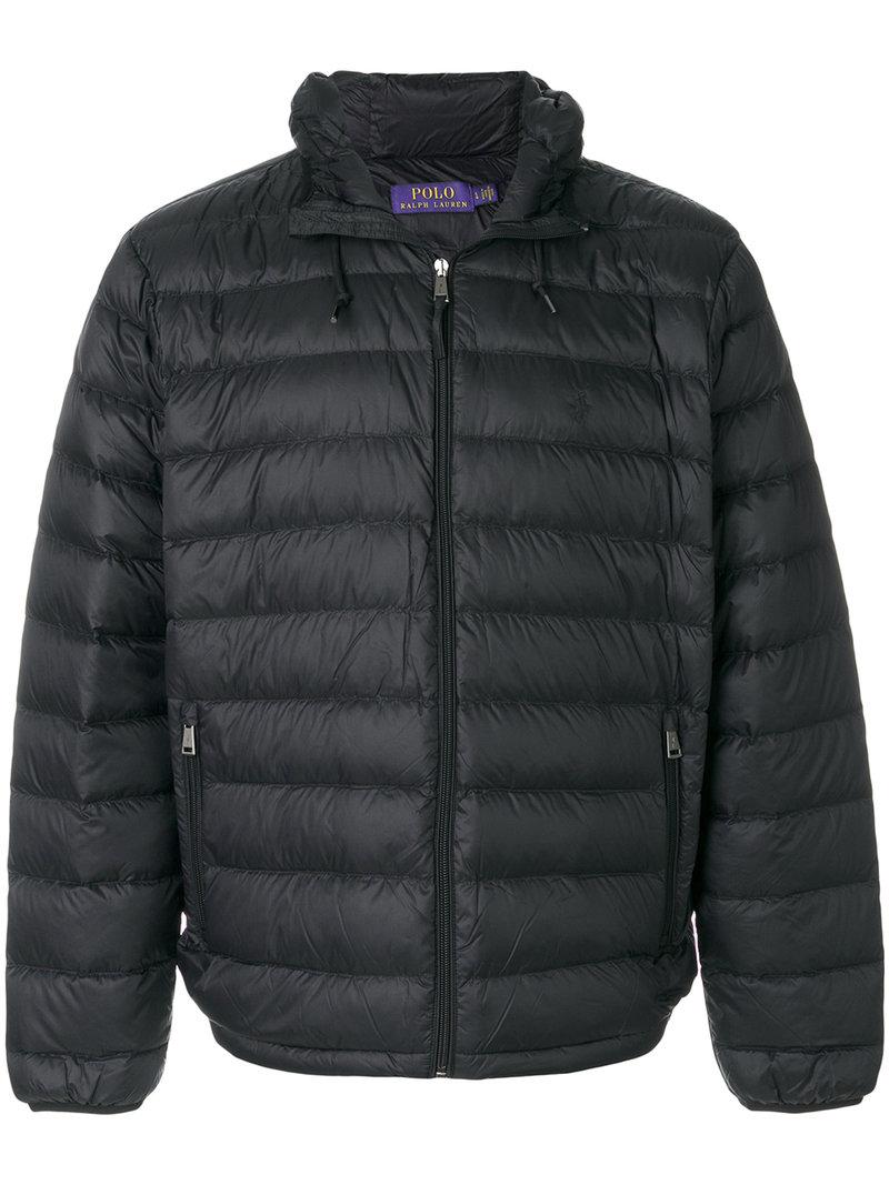 Polo Ralph Lauren Packable Hooded Down Jacket In Black | ModeSens