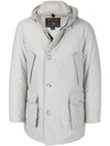 Woolrich Hooded Parka - Grey