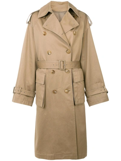 Juun.j Double Breasted Trench Coat