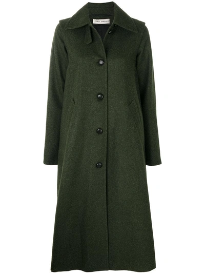 Veronique Branquinho Long Rear Pleat Coat