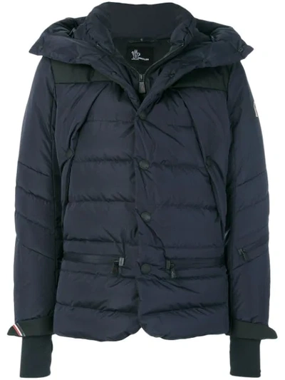 Moncler Arvieux Hooded Quilted-down Jacket In Blue