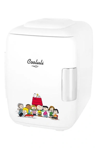 Cooluli X Peanuts 4l Thermoelectric Mini Beauty Fridge & Warmer In Peanuts Gang