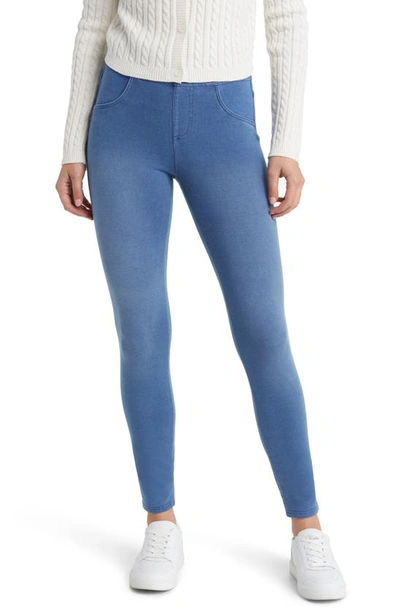 Hue Ultra-soft High-waisted Denim Leggings In Classic Denim