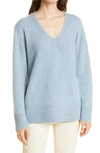 Vince Light Blue Cashmere V-neck Sweater
