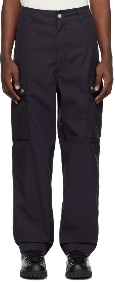 Nigel Cabourn Navy Dutch Cargo Pants In Blue