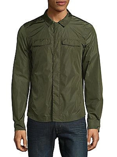 Orlebar Brown Classic Collared Jacket In Army