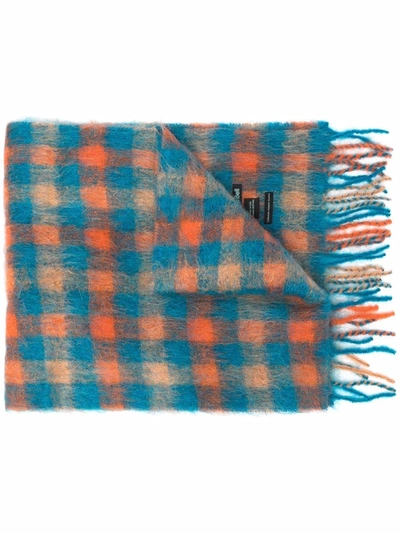 Andersson Bell Alpaca And Wool Multicolour Scarf In Blue